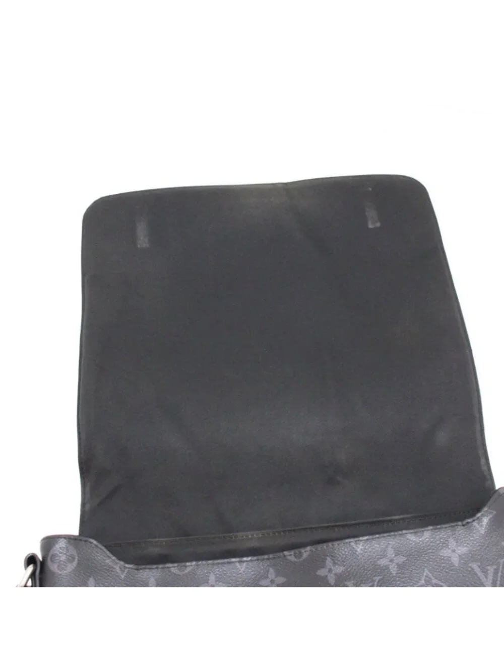 Louis Vuitton District MM Shoulder Bag Monogram Eclipse Gray Silver